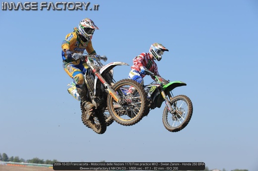 2009-10-03 Franciacorta - Motocross delle Nazioni 1178 Free practice MX2 - Swian Zanoni - Honda 250 BRA